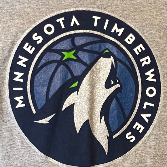 Minnesota Timberwolves tshirt, mid length sleeves, size medium - Picture 2 of 4